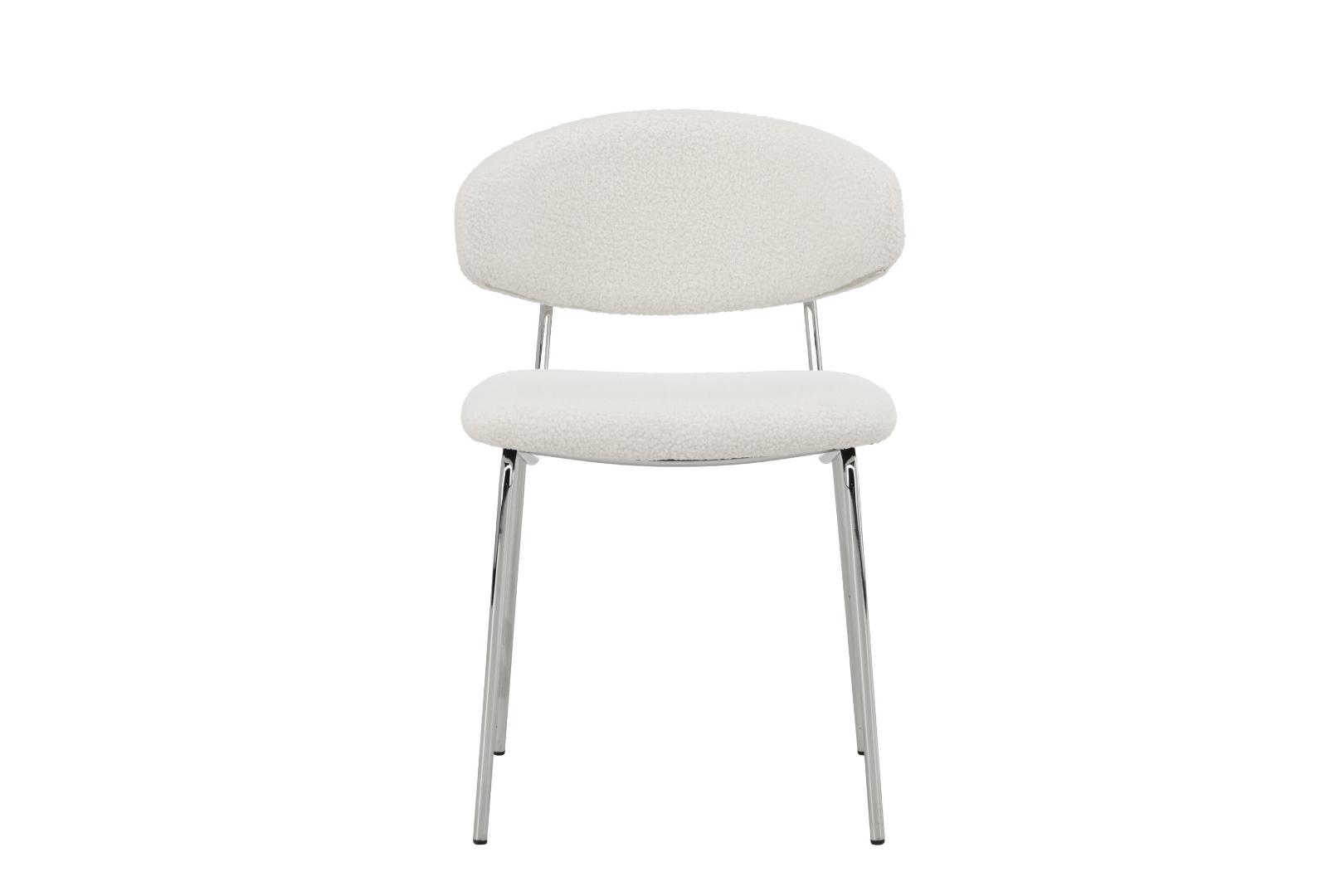 Chico spisestuestol boucle hvid
