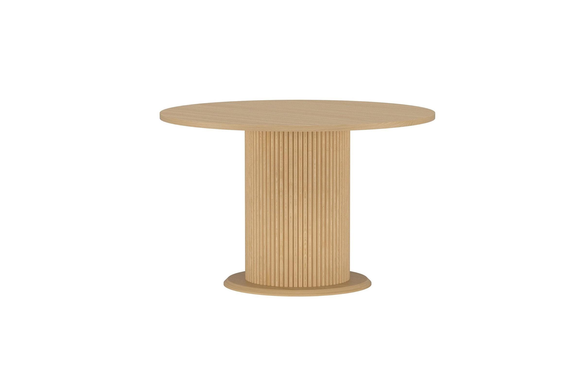 VENTURE DESIGN Copenhagen spisebordssæt, m. 6 stole - brun finer/sort metal og brun PU/sort metal