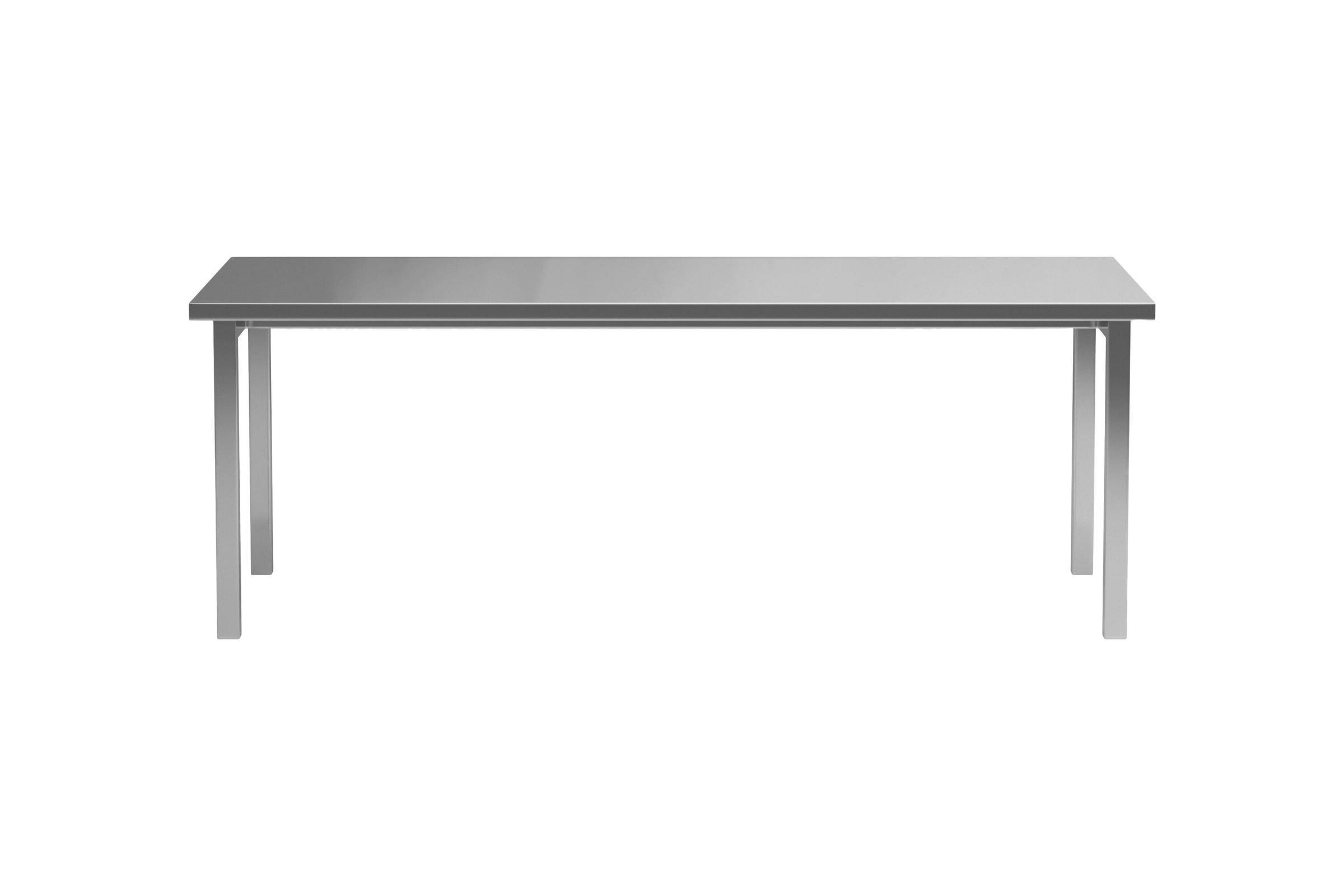 Cilo spisebord 95x210cm sølvfarvet
