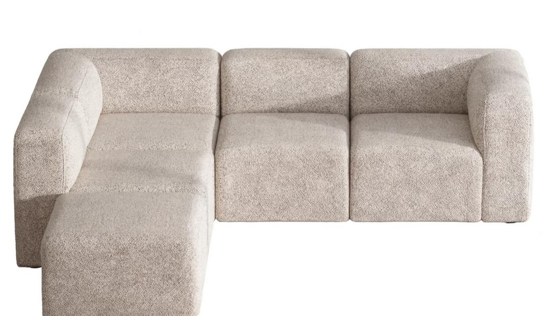Cubic XL Chaiselong sofa højre eller venstrevendt beige