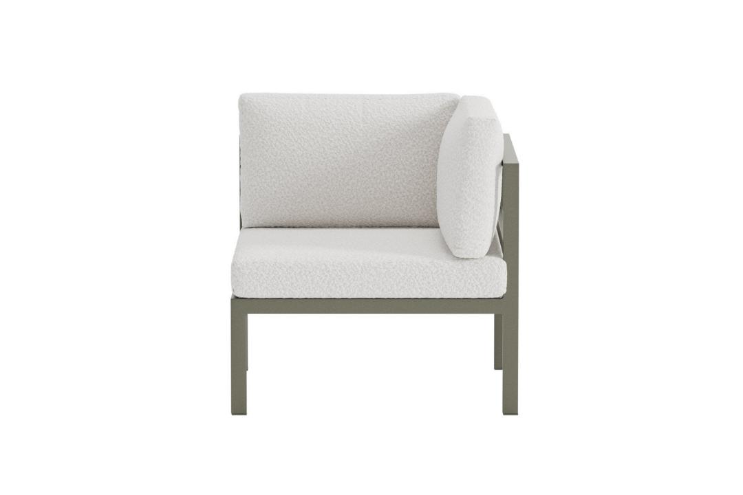 Copacabana havesofa hjørnemodul brun