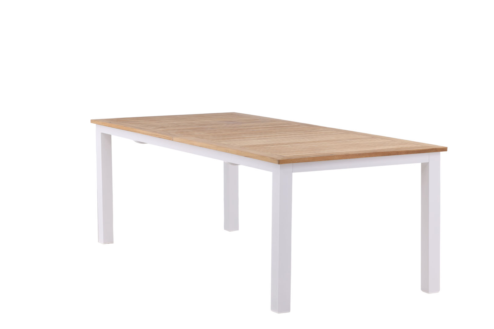 Panama havebord inkl. tillægsplade 224, 324 cm hvid,natur billede