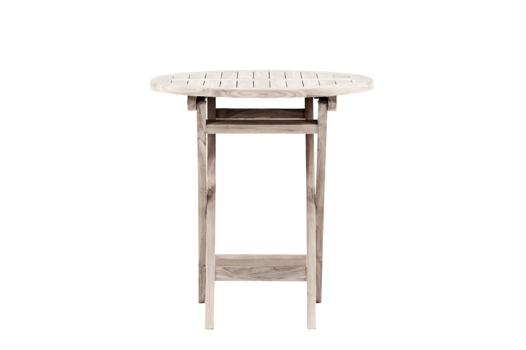 Kenya cafebord Ø70cm whitewash