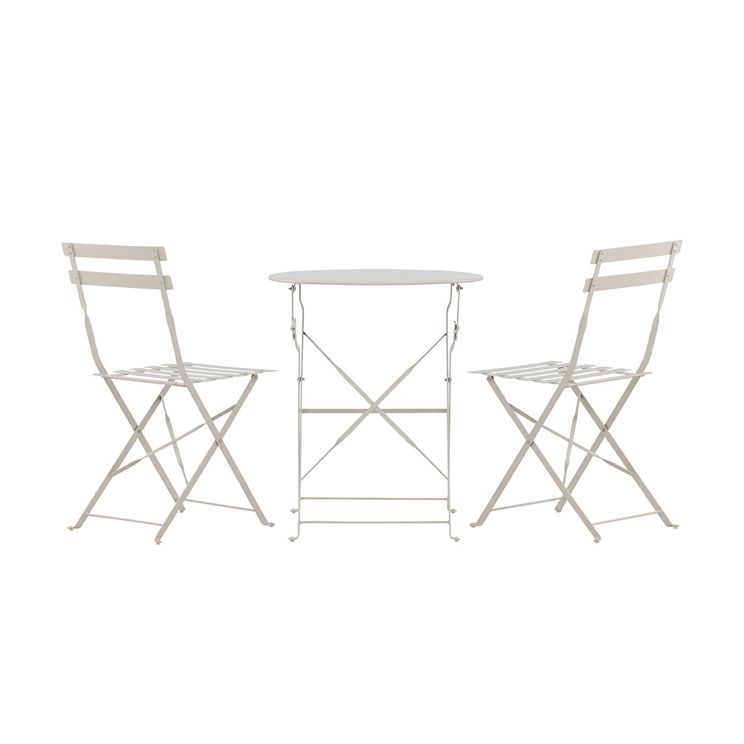 Tao loungesæt 1 bord, 2 stole beige