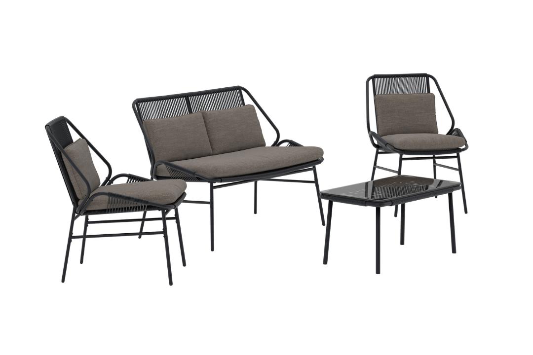 Zakynthos sofasæt sort