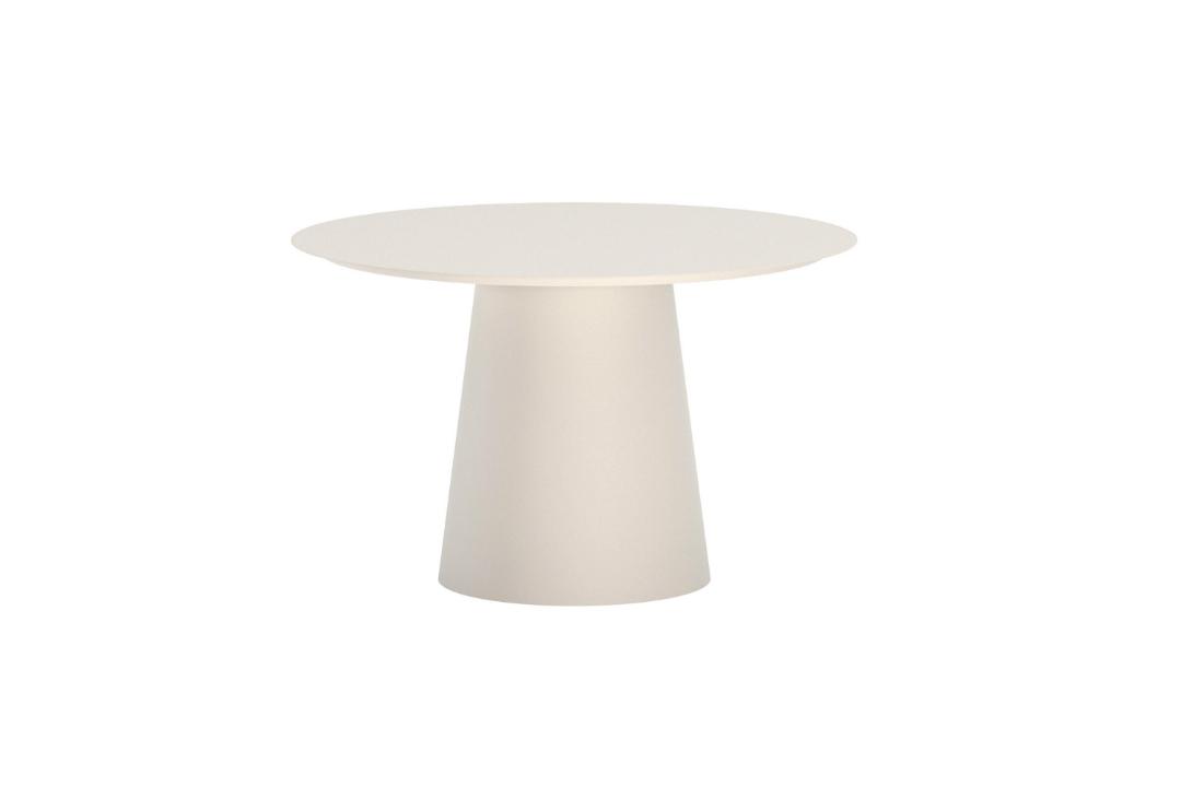 VENTURE HOME Lanzo havebord, rund - beige aluminium (Ø120)
