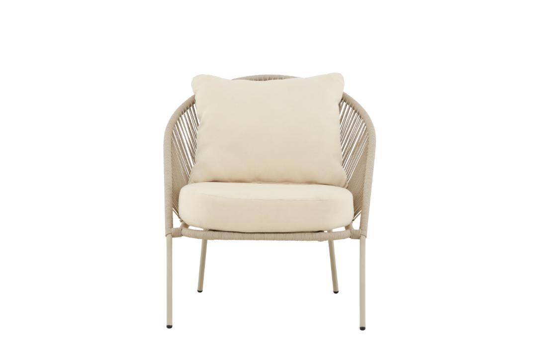 Lindos loungestol beige
