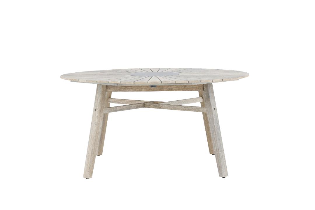 Rives havebord Ø150cm whitewash