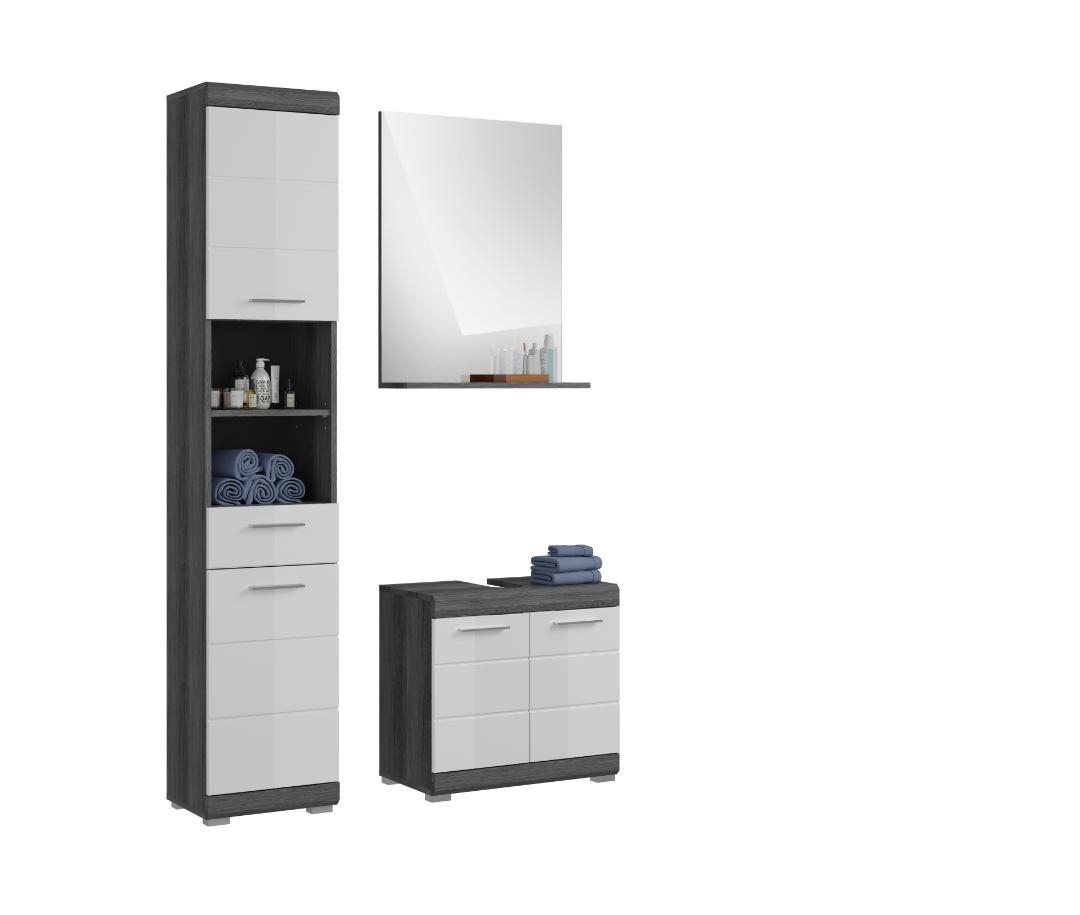 Scout badmiljø S59 hvid højglans, grå