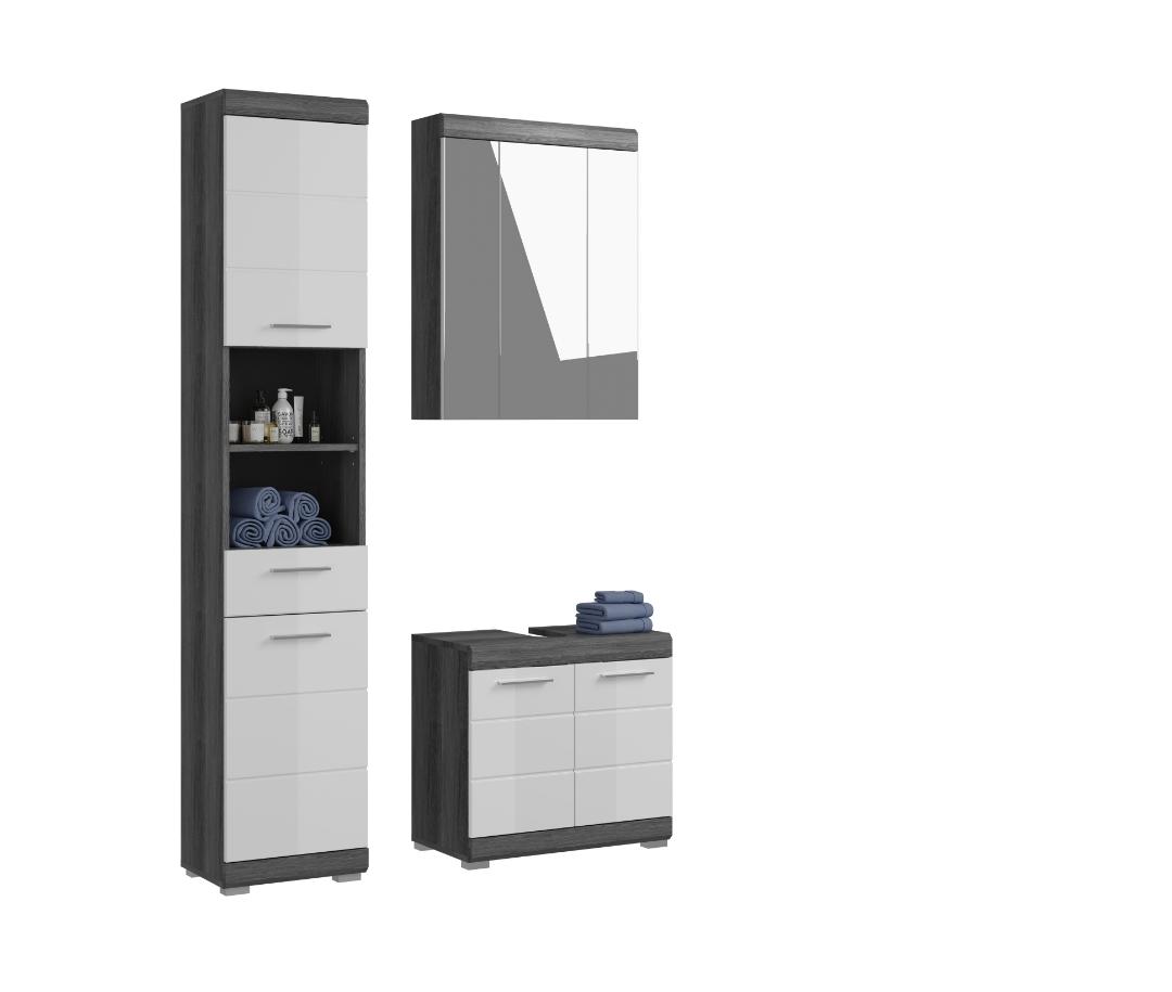 Scout badmiljø S57 hvid højglans, grå