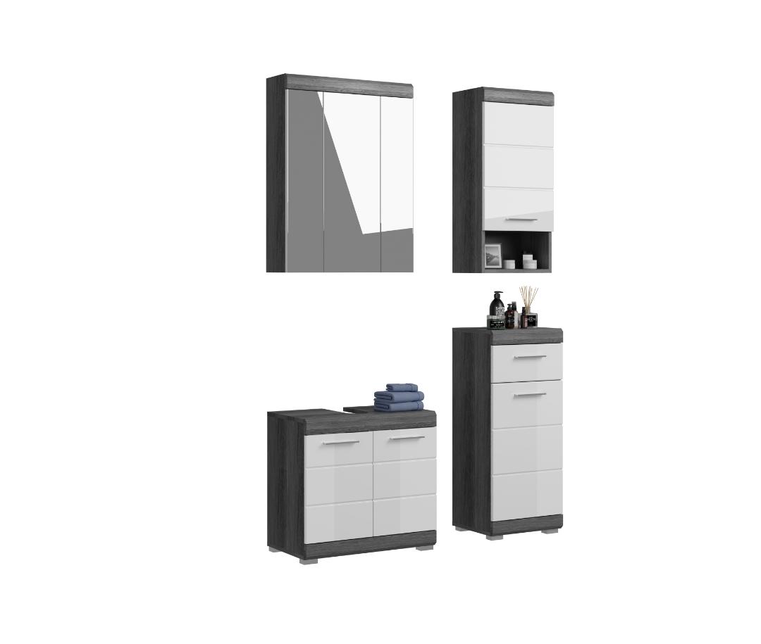 Scout badmiljø S69 hvid højglans, grå