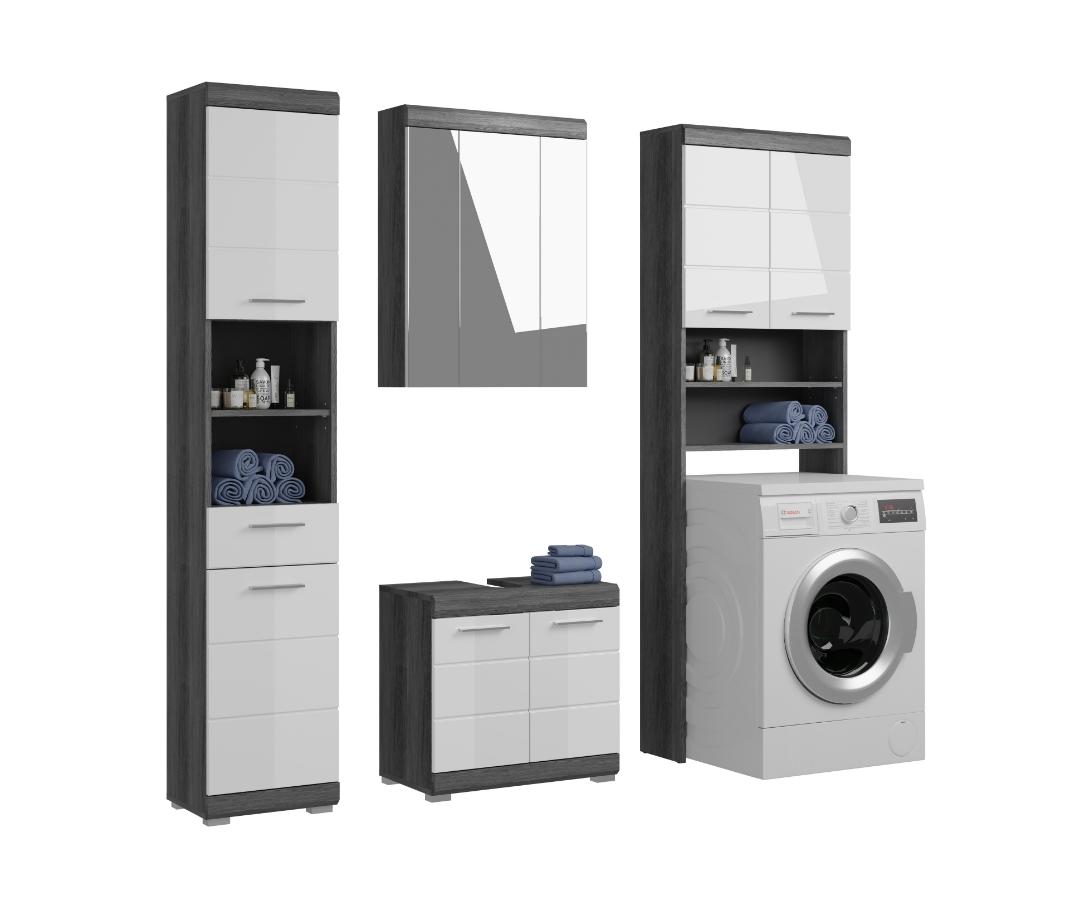 Scout badmiljø S55 hvid højglans, grå