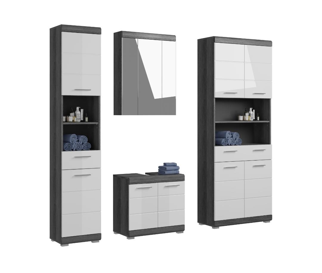 Scout badmiljø S52 hvid højglans, grå