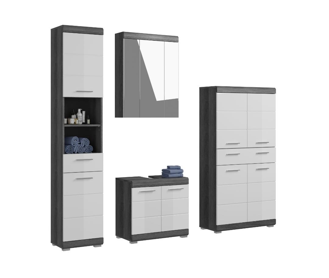 Scout badmiljø S51 hvid højglans, grå