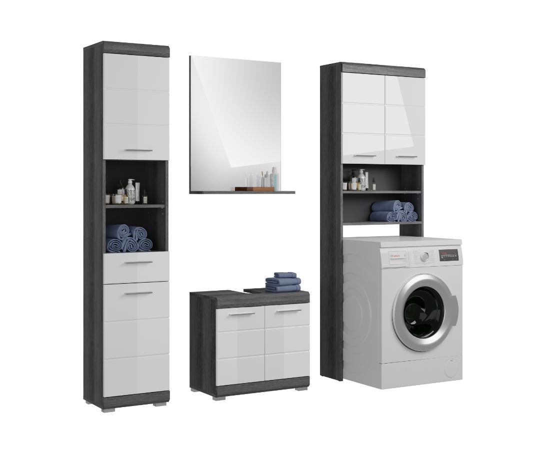 Scout badmiljø S56 hvid højglans, grå