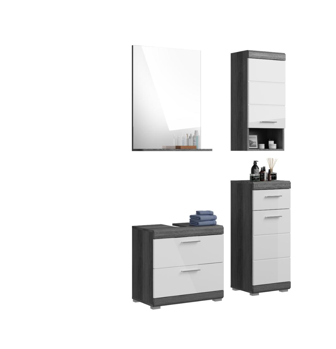 Scout badmiljø S65 hvid højglans, grå