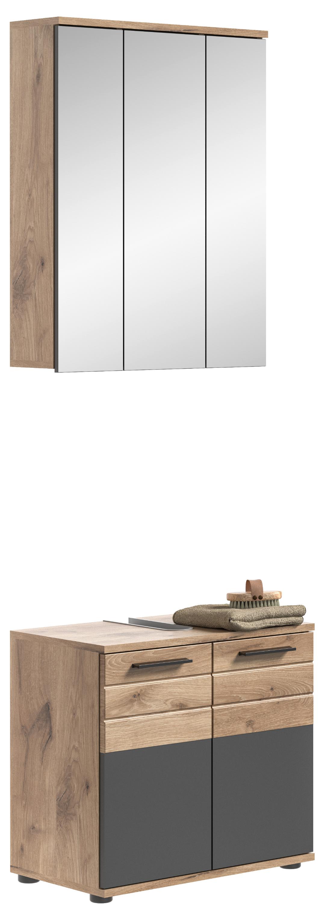 Mason badmiljø M1 grå, eg dekor