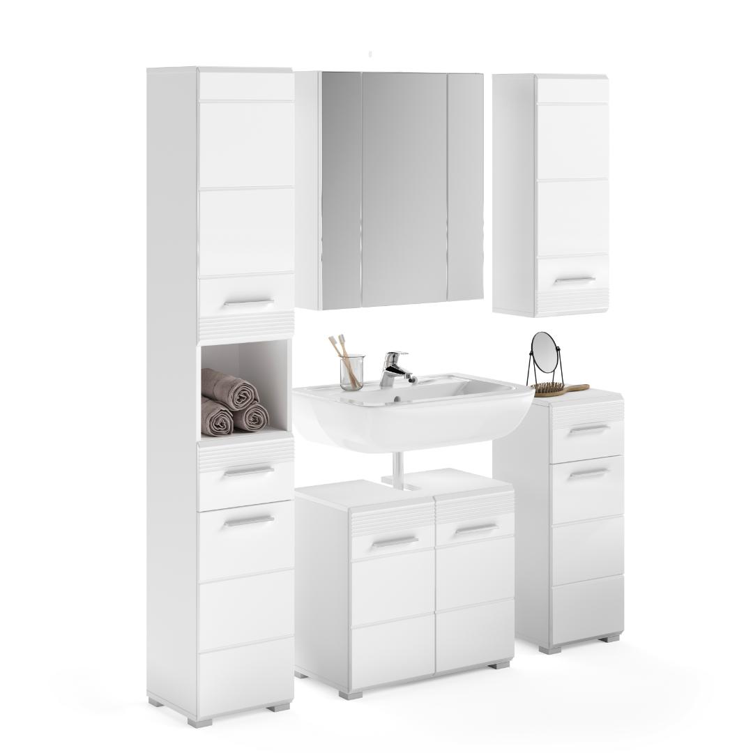 Linus badmiljø L7 hvid højglans, hvid