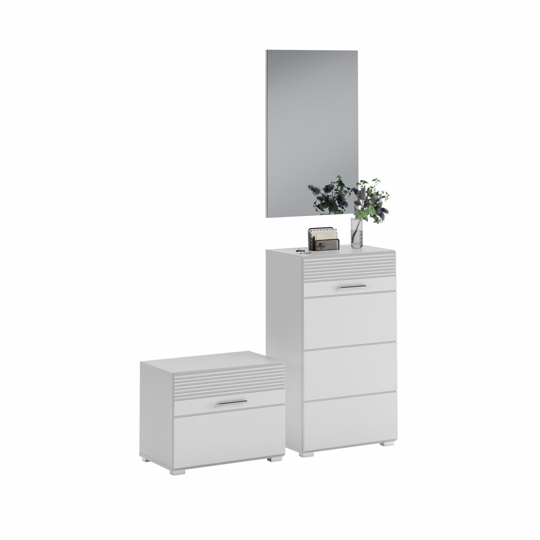 Linus entremøbelsæt 2 låger hvid