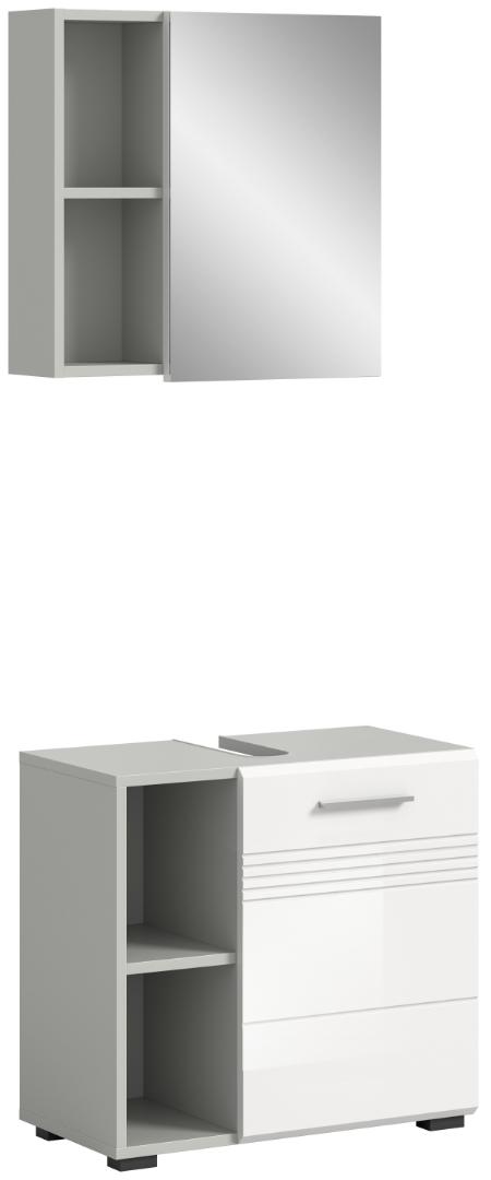 Copa badmiljø C2 hvid højglans, lysegrå