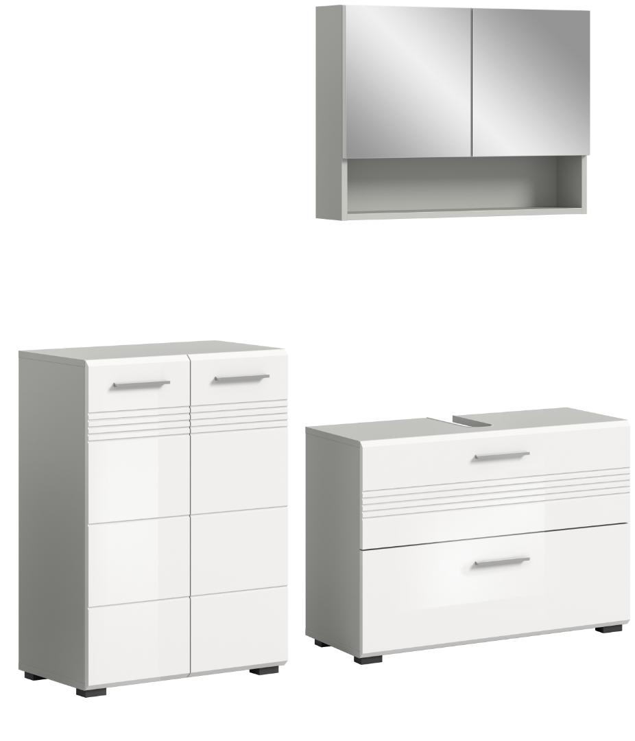 Copa badmiljø C4 hvid højglans, lysegrå