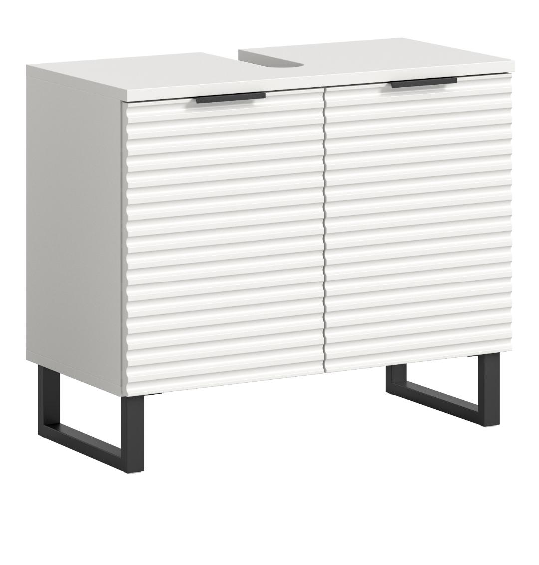 Riff vaskeskab 2 låger hvid