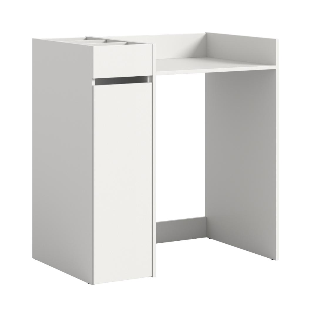 Free vaskemaskineskab 1 skuffe, 5 hylder hvid