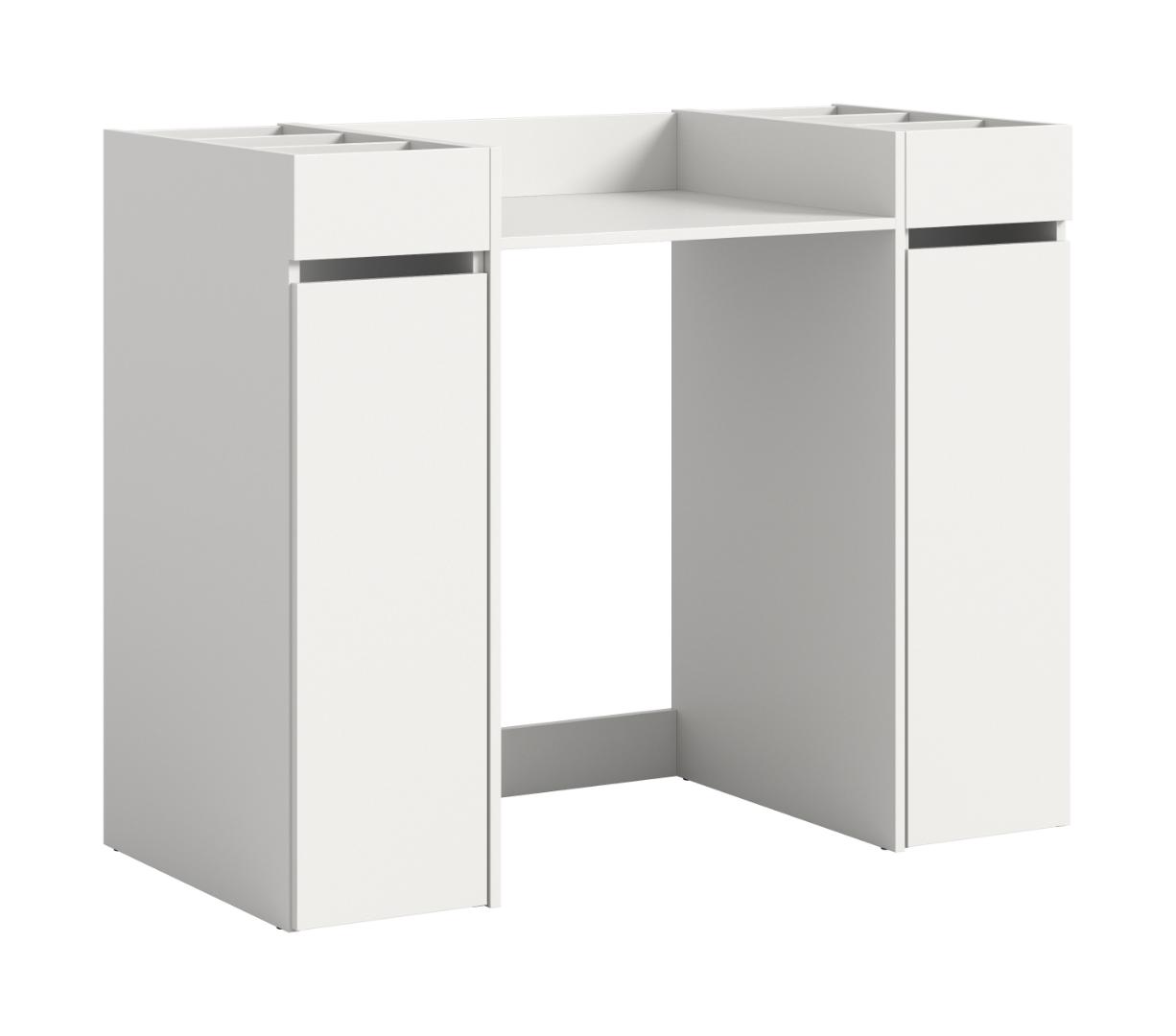 Free vaskemaskineskab 2 skuffer, 8 hylder hvid