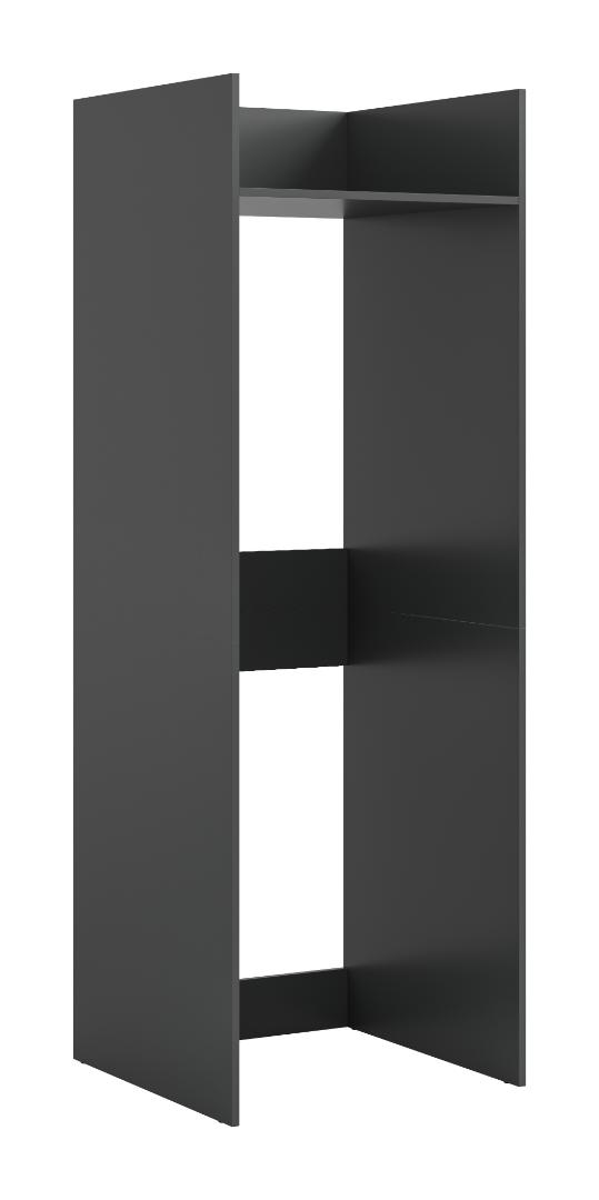 Free vaskemaskineskab 1 klaplåge, 1 hylde antracit