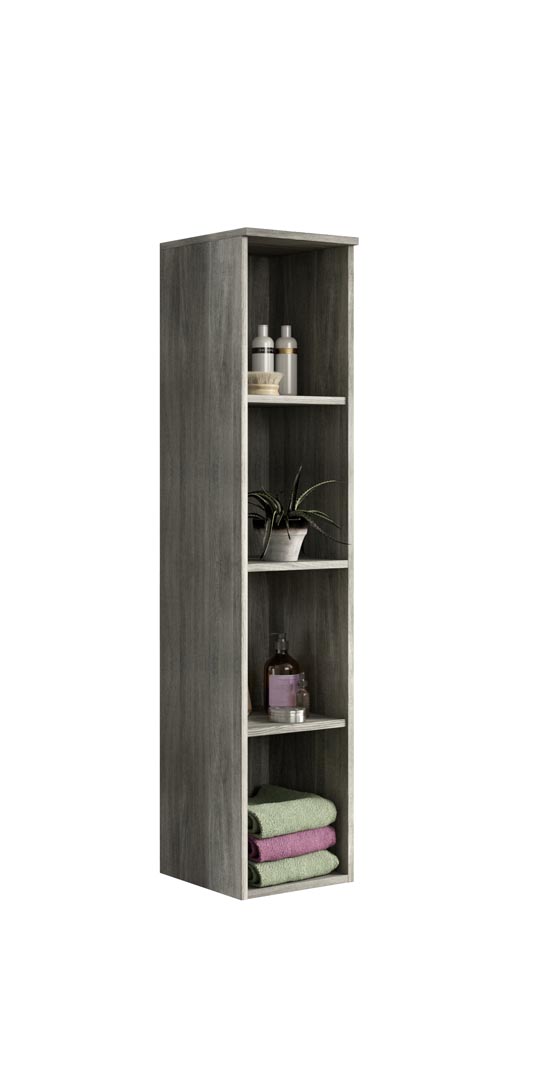 York badskab 4 rum røgfarvet