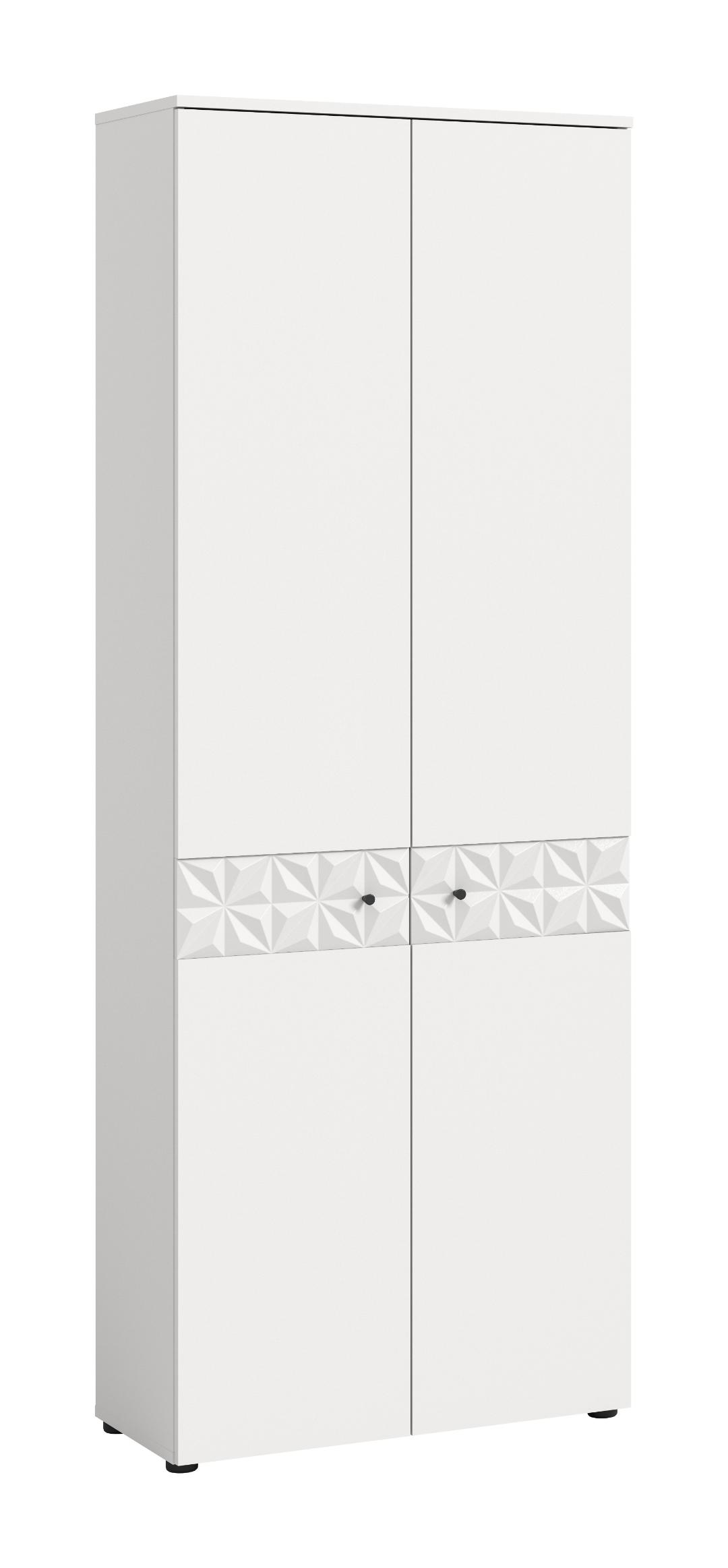 Prisma klædeskab 2 låger hvid