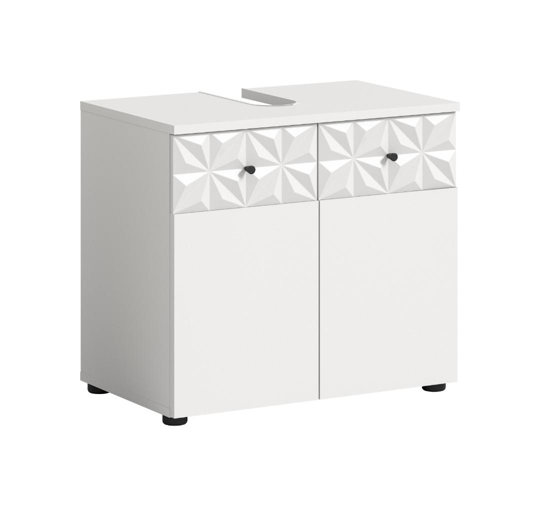 Prisma vaskeskab 2 låger hvid