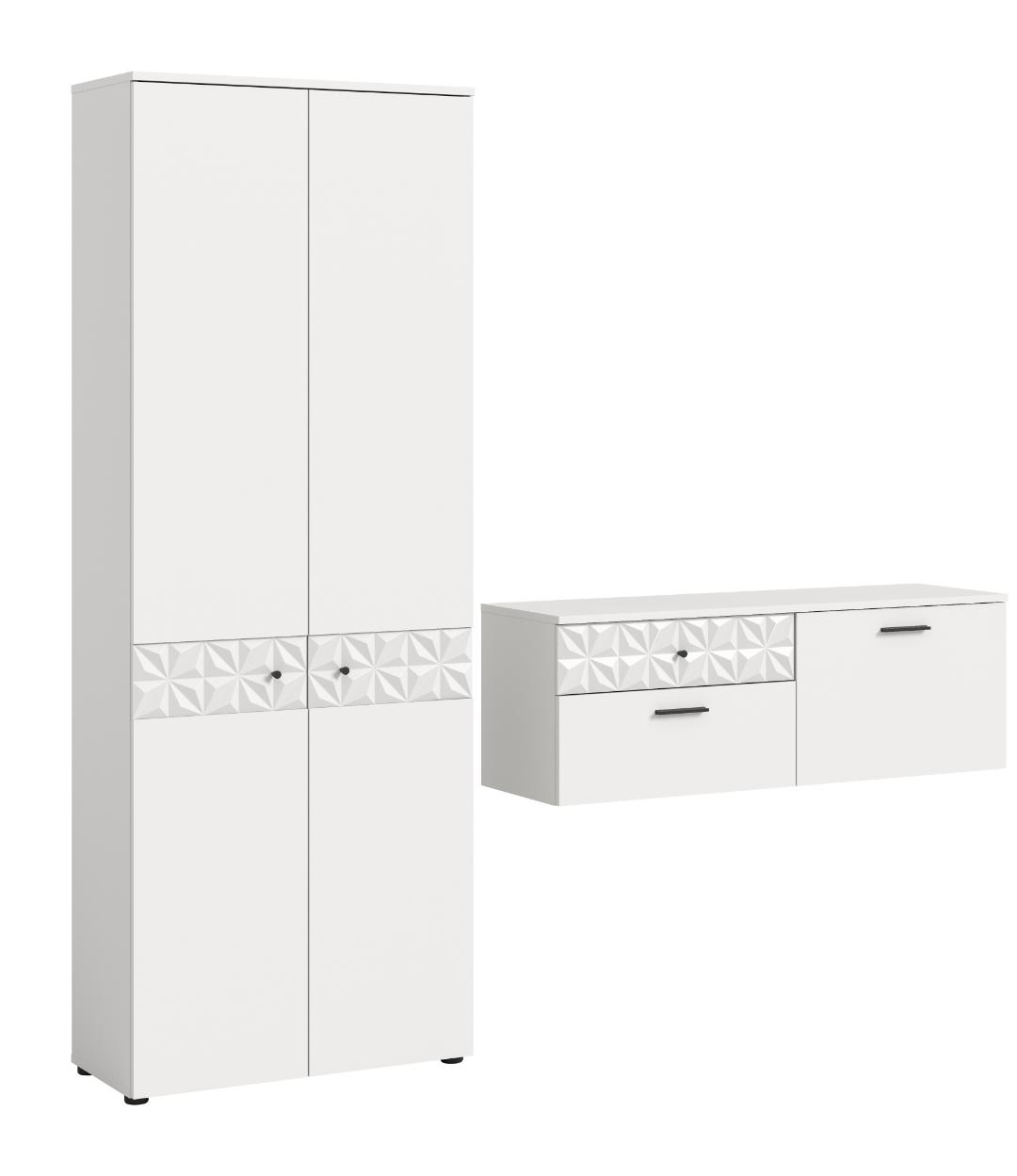 Prisma entremøbelsæt P4 hvid