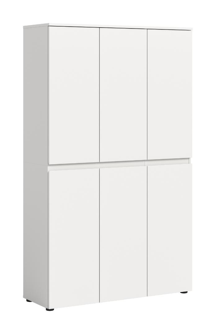 Scarpa klædeskab 6 låger hvid