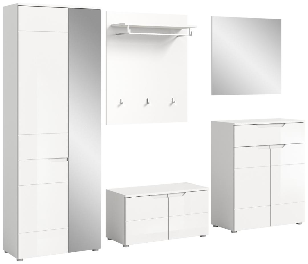 Solero entremøbelsæt S3 hvid højglans, hvid