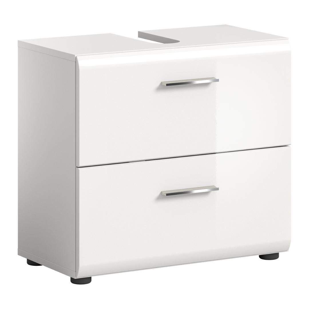 Ice vaskeskab 2 skuffer hvid højglans, hvid