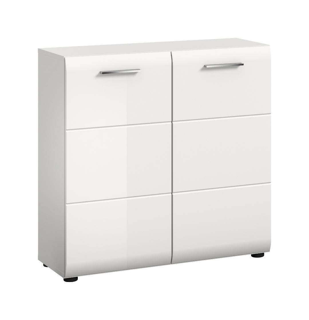 Ice skænk 2 låger hvid, hvid højglans