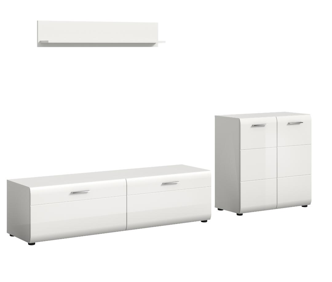 Ice reolopstilling hvid, hvid højglans