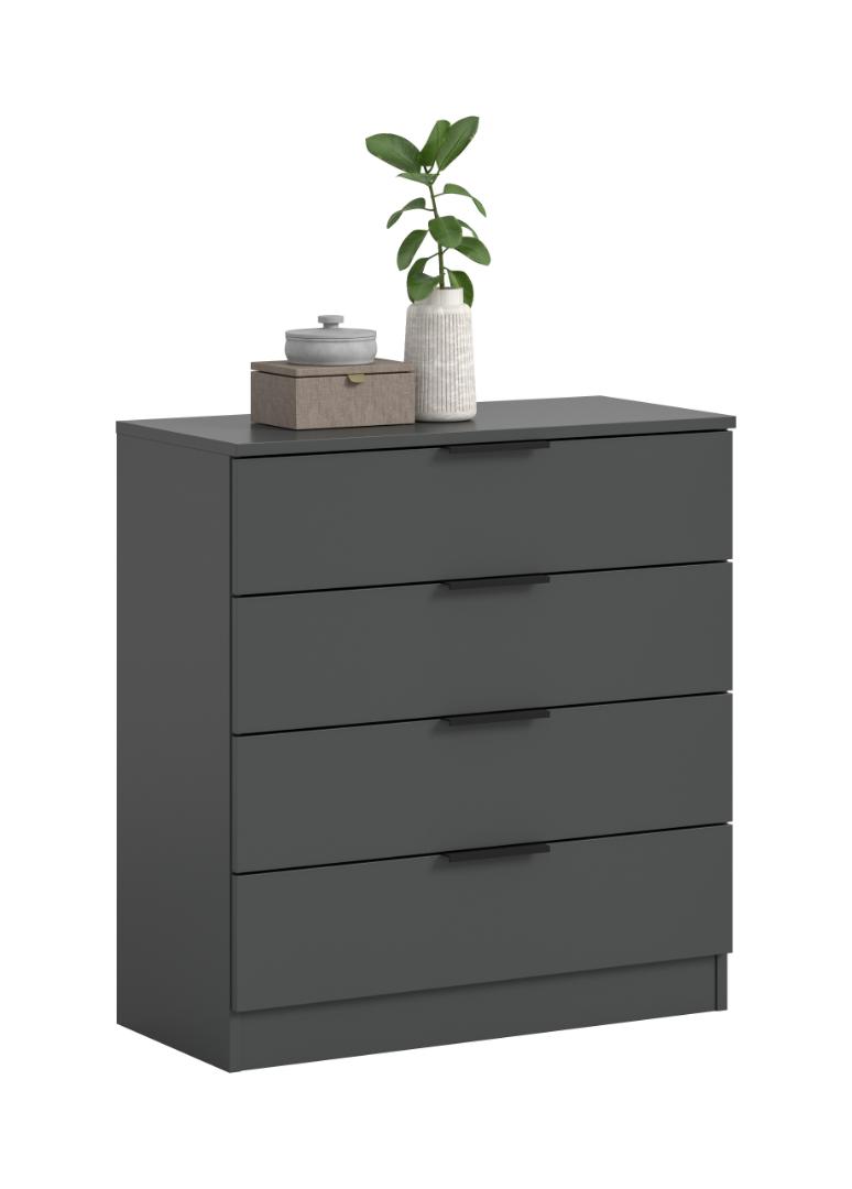 Kopenhagen kommode 4 skuffer antracit