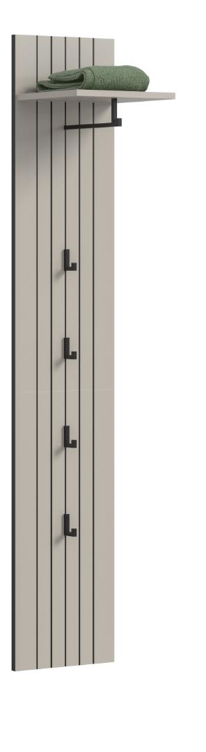 Station knagerække 4 knager kashmir dekor