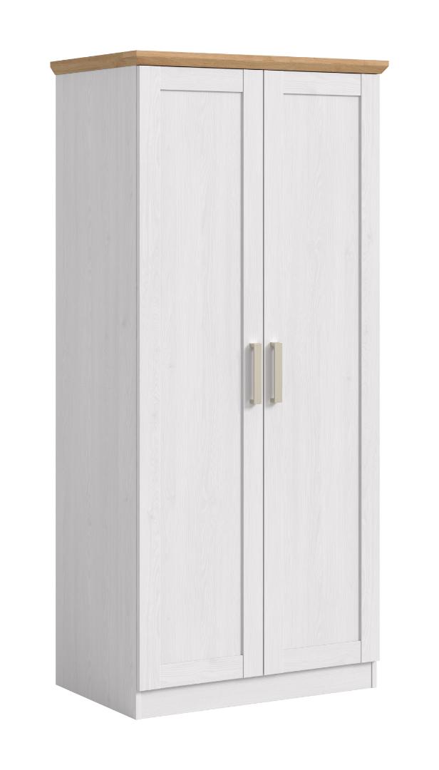 Florenz klædeskab 2 låger sibirisk lærk dekor