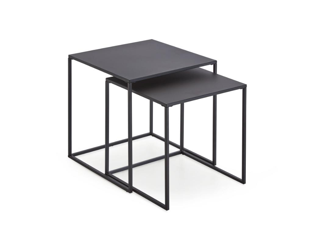 Karin sofabord indskudsborde 2 stk. sort