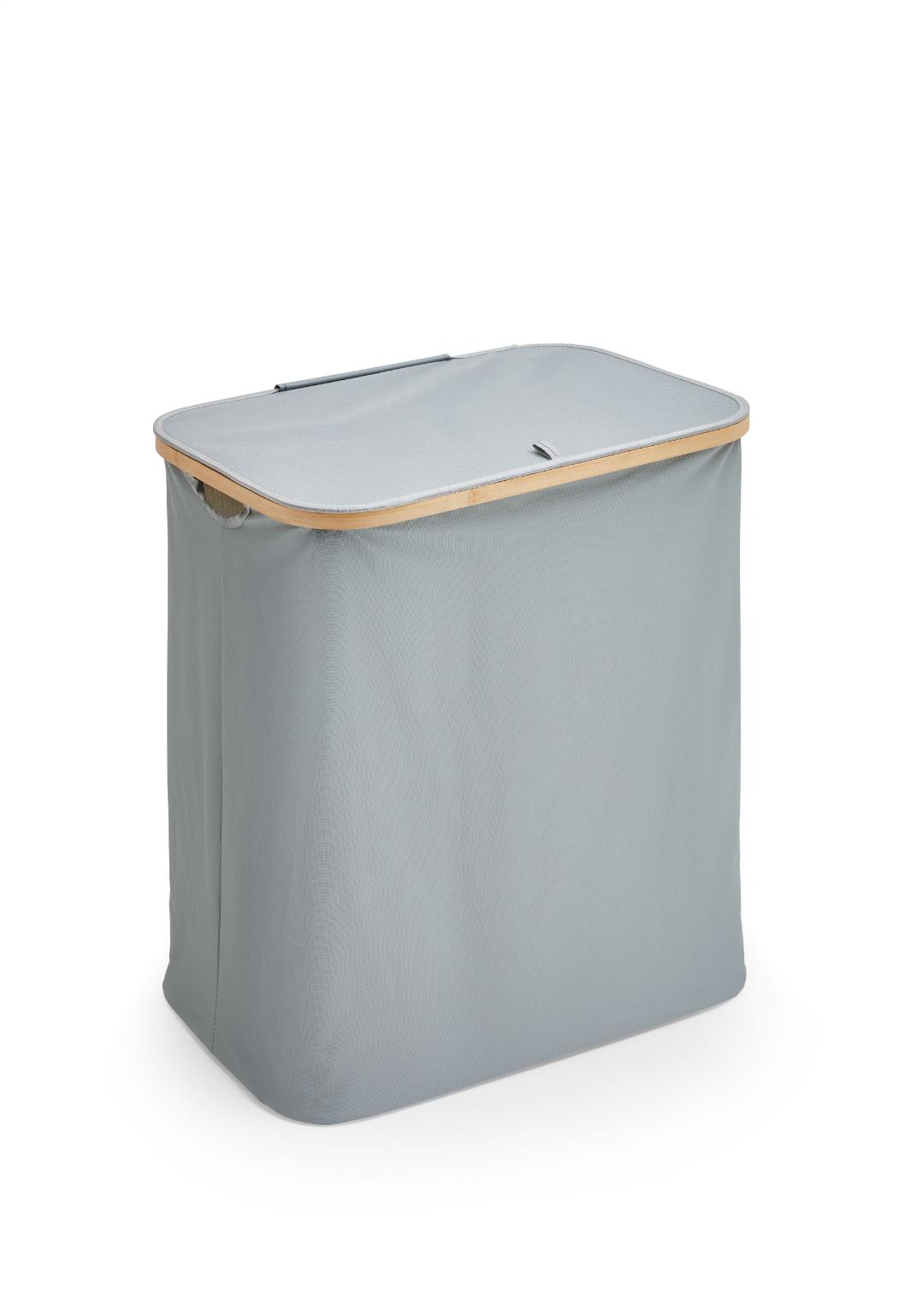 Karin vasketøjskurv grå, bambus