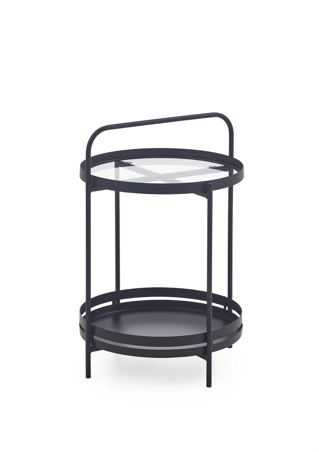 Karin sofabord sidebord 1 hylde sort