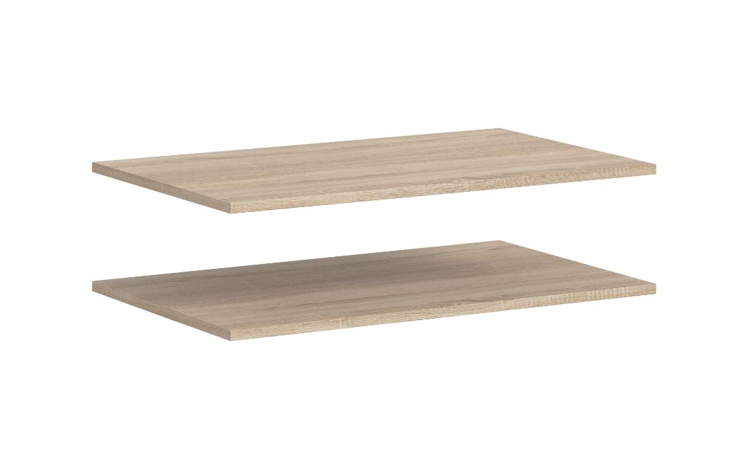 Karin 2 løse hylder 78x48cm eg dekor