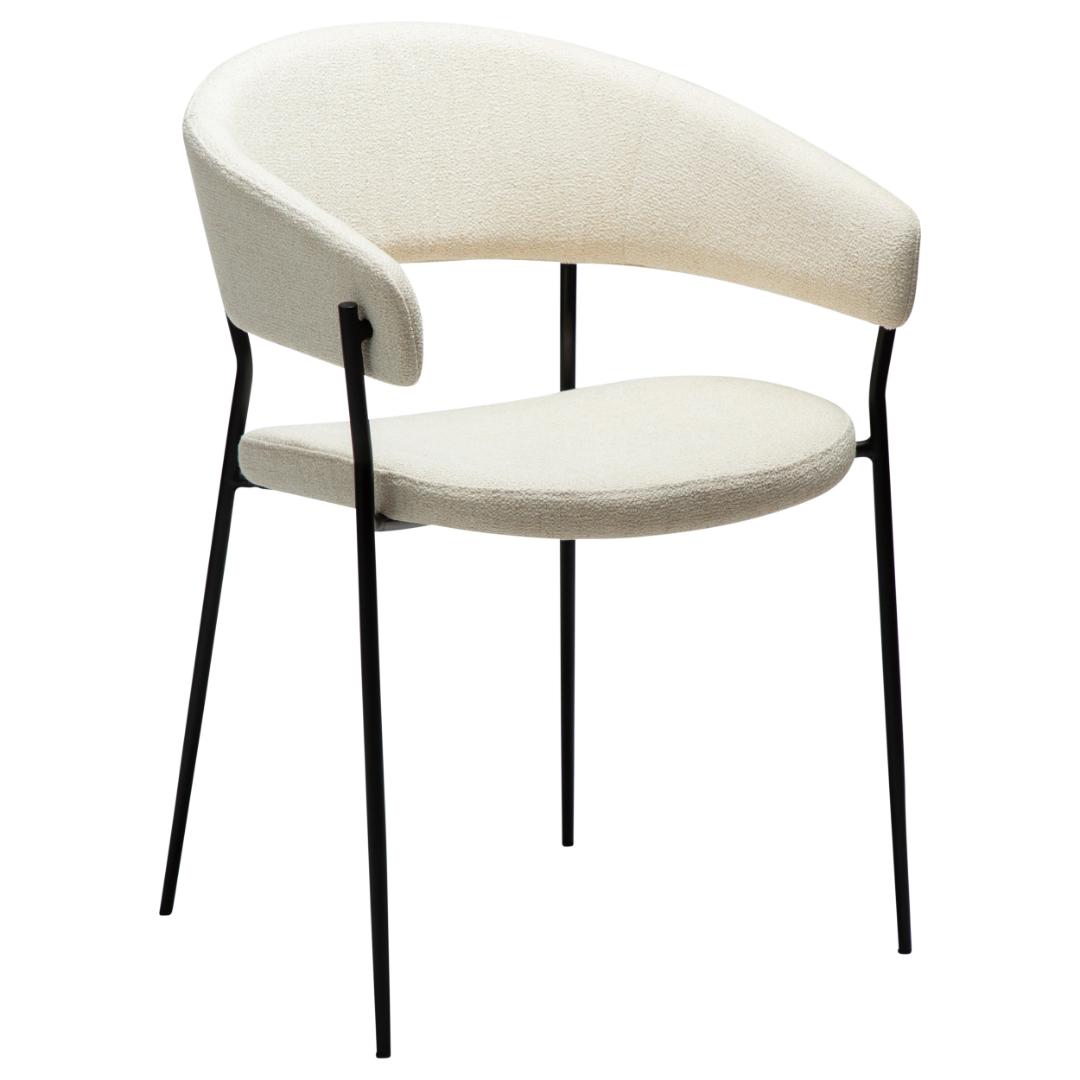 Reboot Dan-Form spisestuestol med armlæn boucle beige