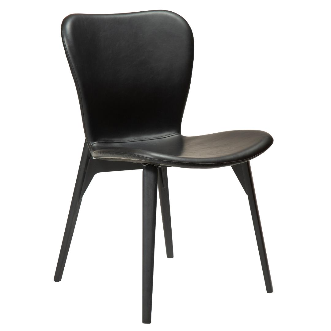 Paragon Dan-Form spisestuestol PU kunstlæder sort billede