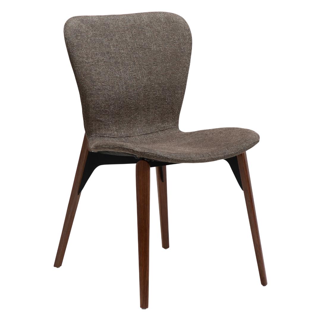 Paragon Dan-Form spisestuestol bouclé brun billede