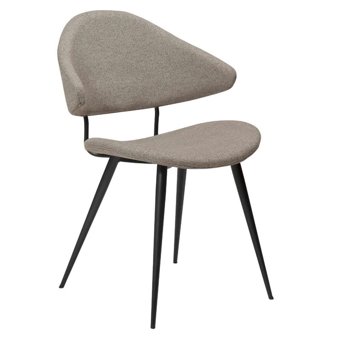 Napoleon Dan-Form spisestuestol med armlæn bouclé lysebrun billede