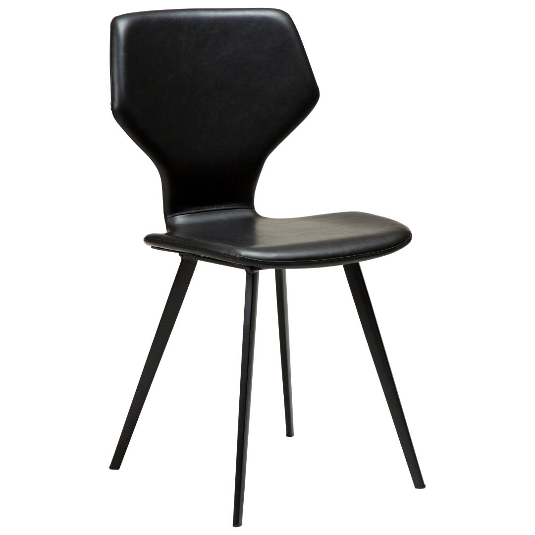 S.I.T Dan-Form spisestuestol PU kunstlæder sort